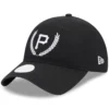 Women's Pittsburgh Pirates New Era Black Leaves 9TWENTY Adjustable Hat