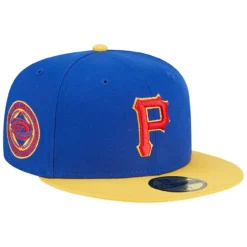 Men's Pittsburgh Pirates New Era Royal/Yellow Empire 59FIFTY Fitted Hat