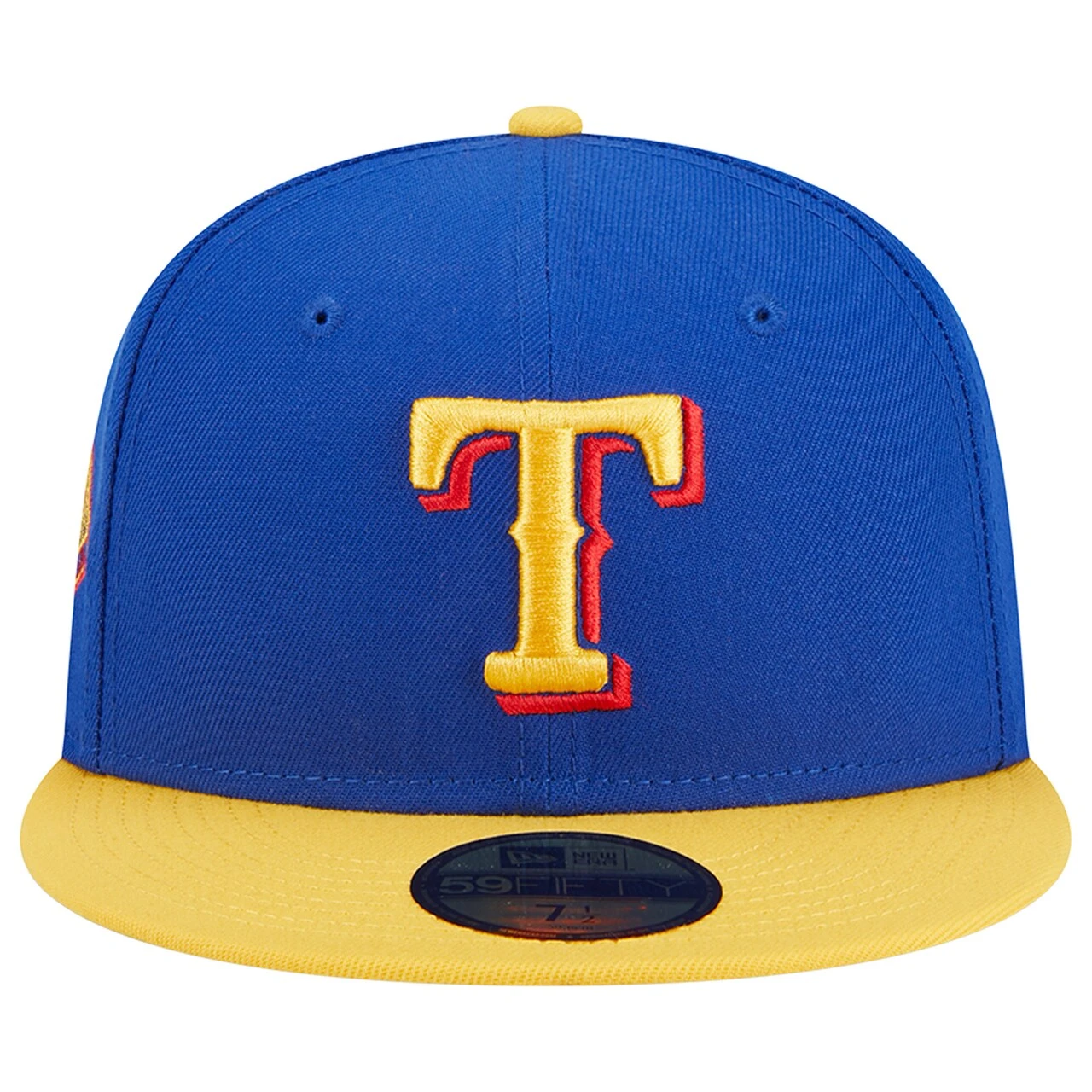 Men's Texas Rangers New Era Royal/Yellow Empire 59FIFTY Fitted Hat 2 Men's Texas Rangers New Era Royal/Yellow Empire 59FIFTY Fitted Hat - Image 2