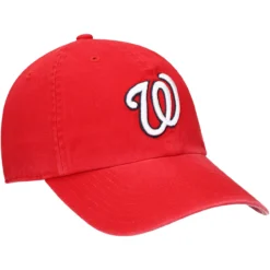 Youth Washington Nationals '47 Red Team Logo Clean Up Adjustable Hat -BaseballCap Hub Store youth 47 red washington nationals team logo clean up adjustable hat pi4252000 altimages ff 4252087 8385540b5e4200e4a683alt3 full