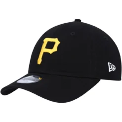 Youth Pittsburgh Pirates New Era Black Core Classic 9TWENTY Adjustable Hat