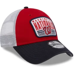 Youth Washington Nationals New Era Red Patch Trucker 9FORTY Snapback Hat -BaseballCap Hub Store youth new era red washington nationals patch trucker 9forty snapback hat ss5 p 5004086pv 3u hasdpsit9y8lpkitwgikv uoihy3qnfk8qhsypsbkv